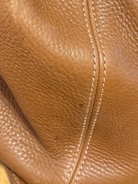 Coach Tan Brown Pebbled Leather Drawstring Backpack main image 16